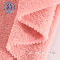 Malha escovada 100% poliéster tecido de lã coral